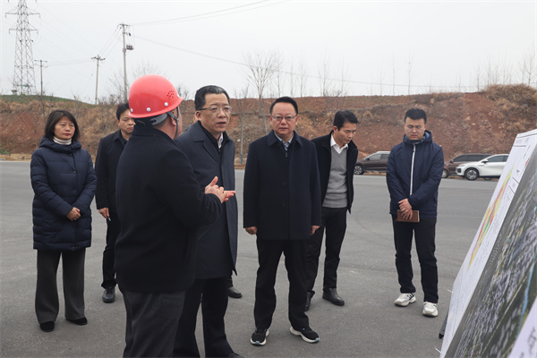 2月6日，黃山市委書記丁純一行調(diào)研富豐新城項(xiàng)目，汪凱書記，洪董陪同。1.jpg